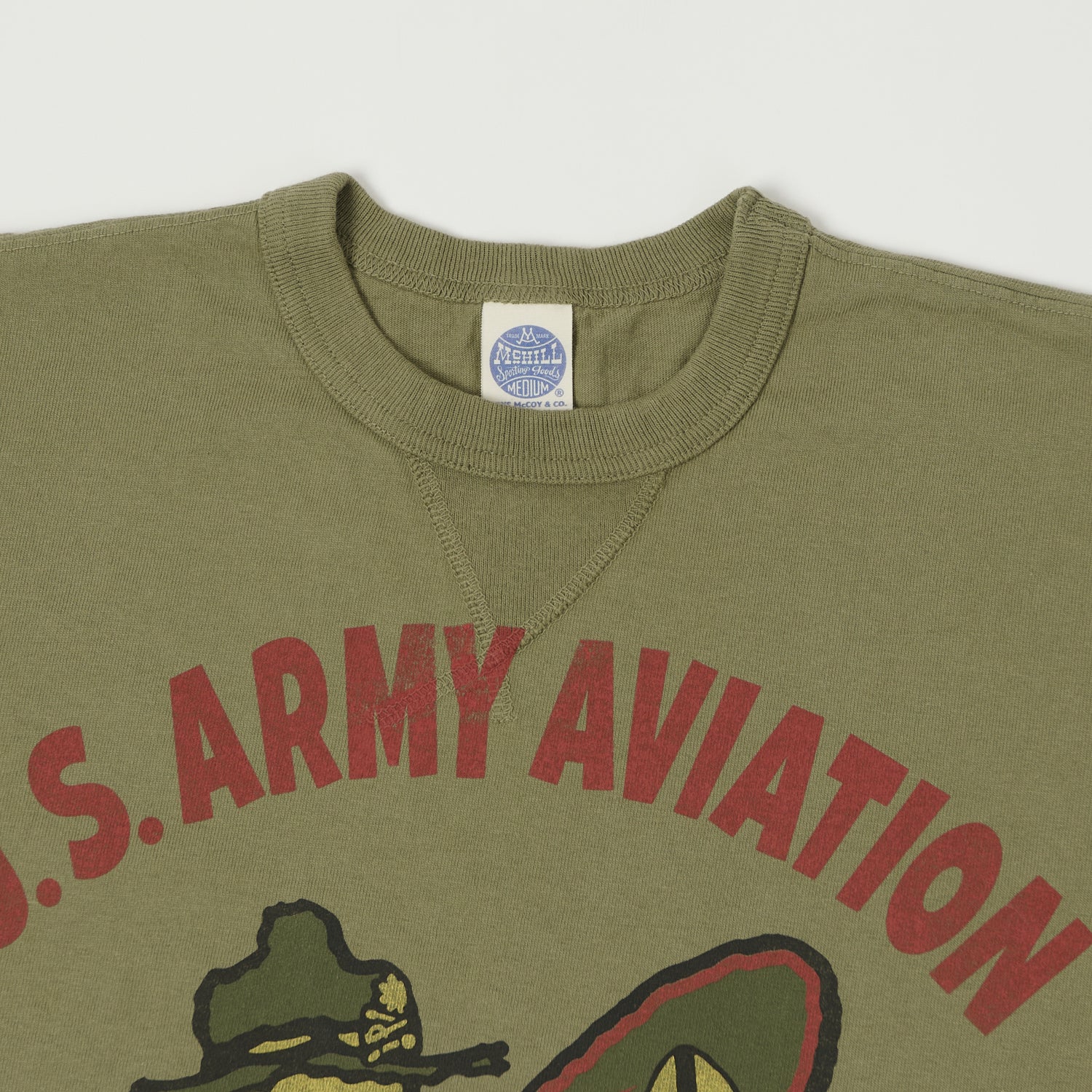 TOYS McCOY Woodstock 'U.S. Army Aviation' T-Shirt - Olive