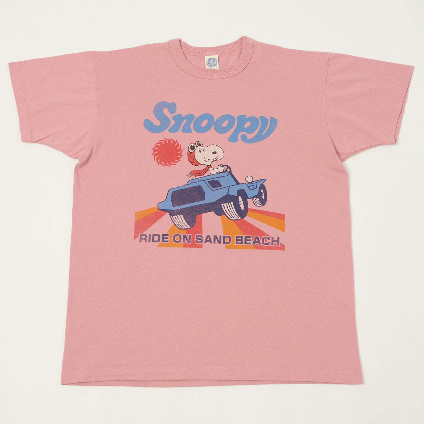 TOYS McCOY Snoopy 'Ride On Sand Beach' T-Shirt - Pink