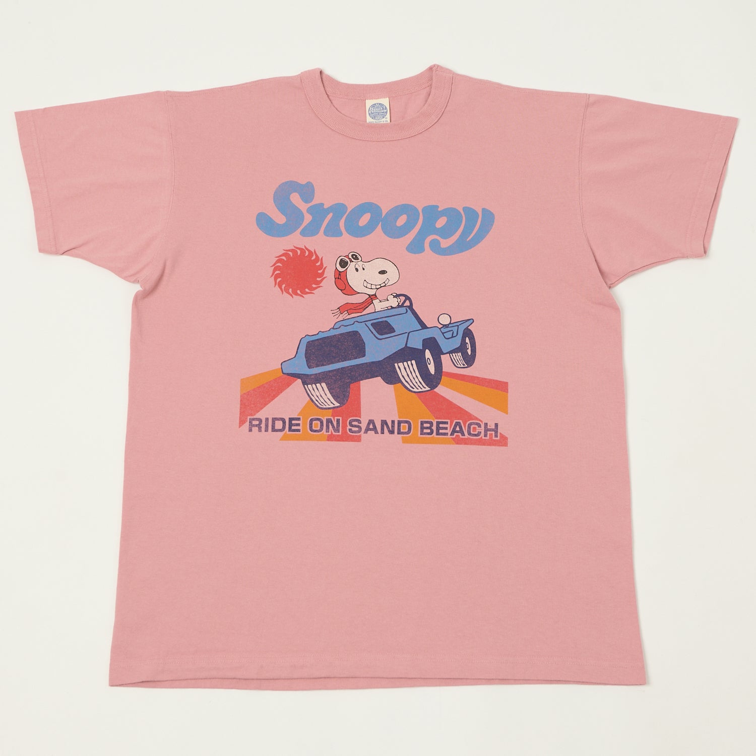 TOYS McCOY Snoopy 'Ride On Sand Beach' T-Shirt - Pink