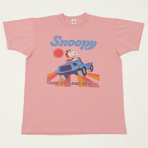 TOYS McCOY Snoopy 'Ride On Sand Beach' T-Shirt - Pink