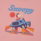 TOYS McCOY Snoopy 'Ride On Sand Beach' T-Shirt - Pink