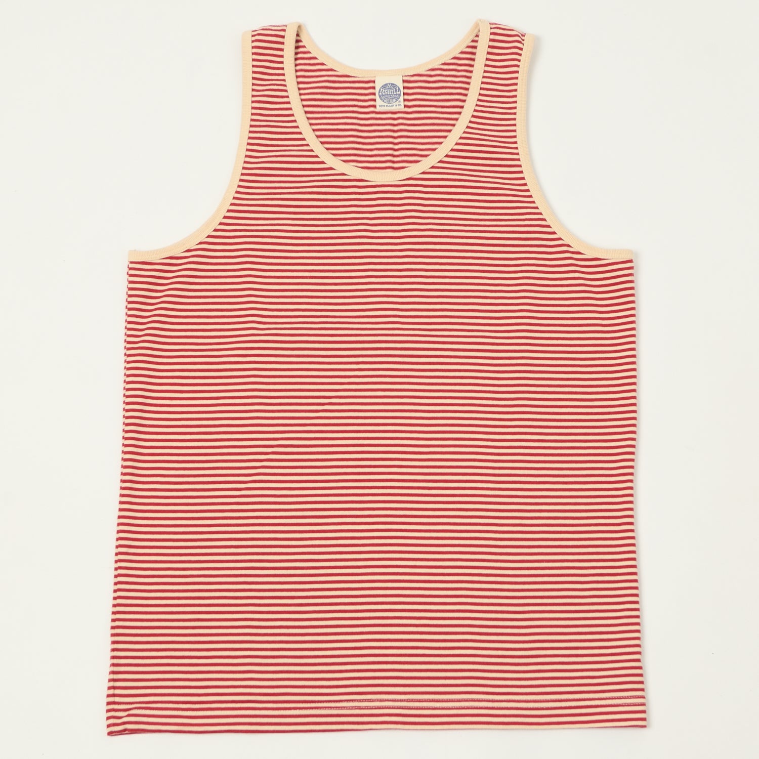 TOYS McCOY 'The Great American Hero' Stripe Tank Top - Ivory/Red