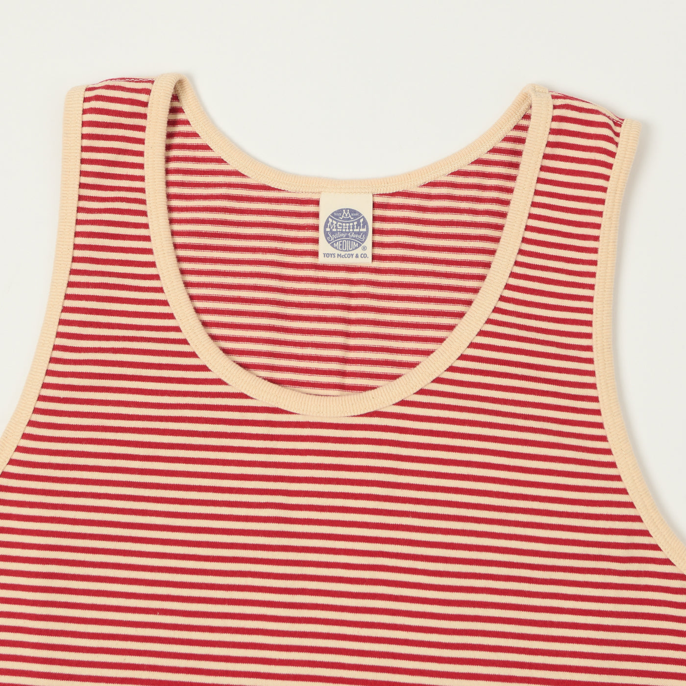 TOYS McCOY 'The Great American Hero' Stripe Tank Top - Ivory/Red