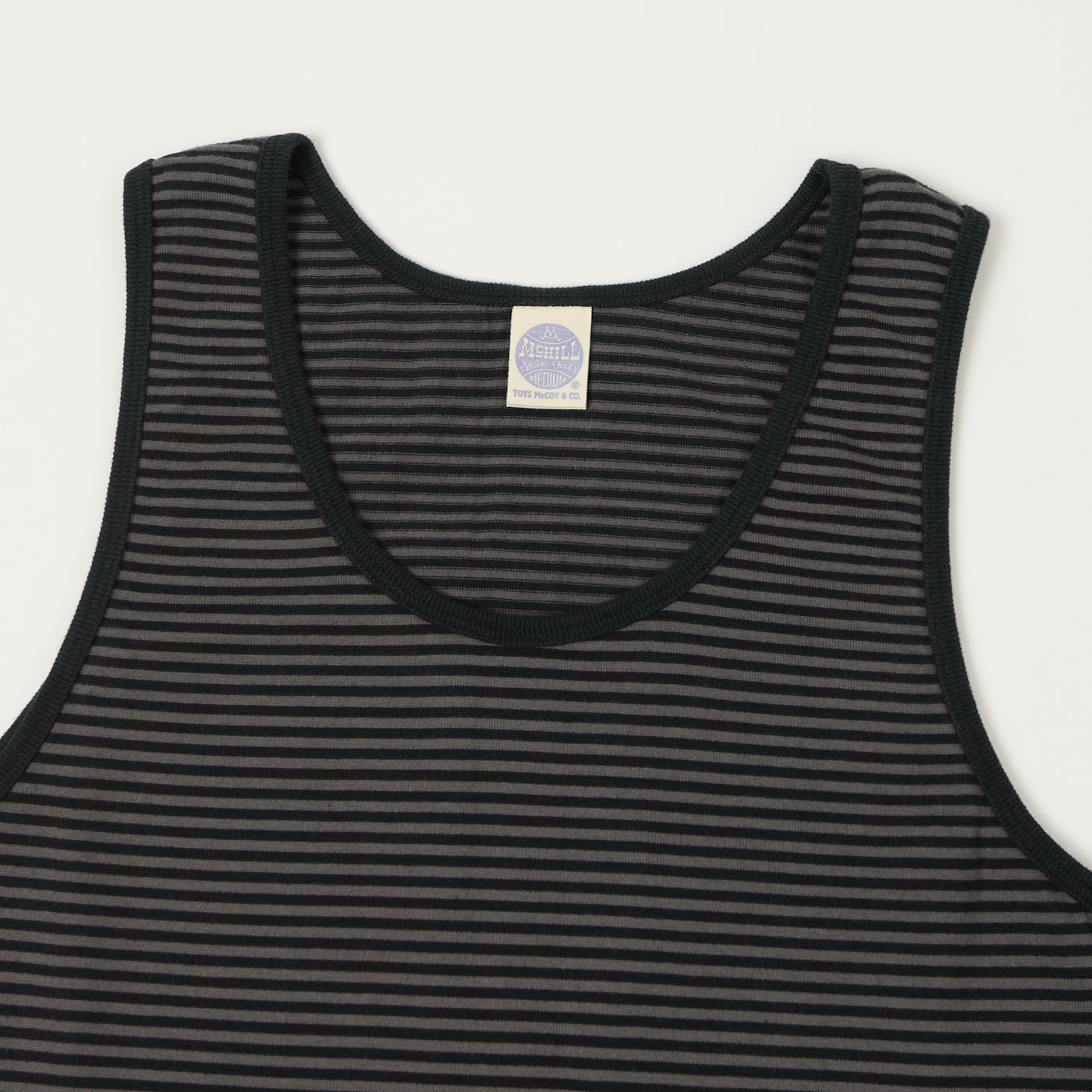 TOYS McCOY 'The Great American Hero' Stripe Tank Top - Grey/Black