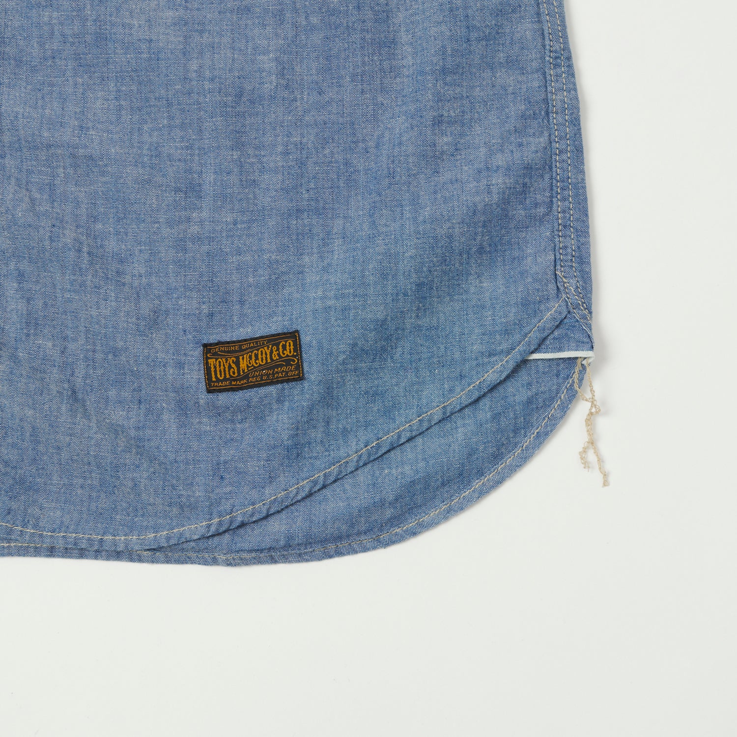 TOYS McCOY Short Sleeve Chambray Work Shirt - Blue