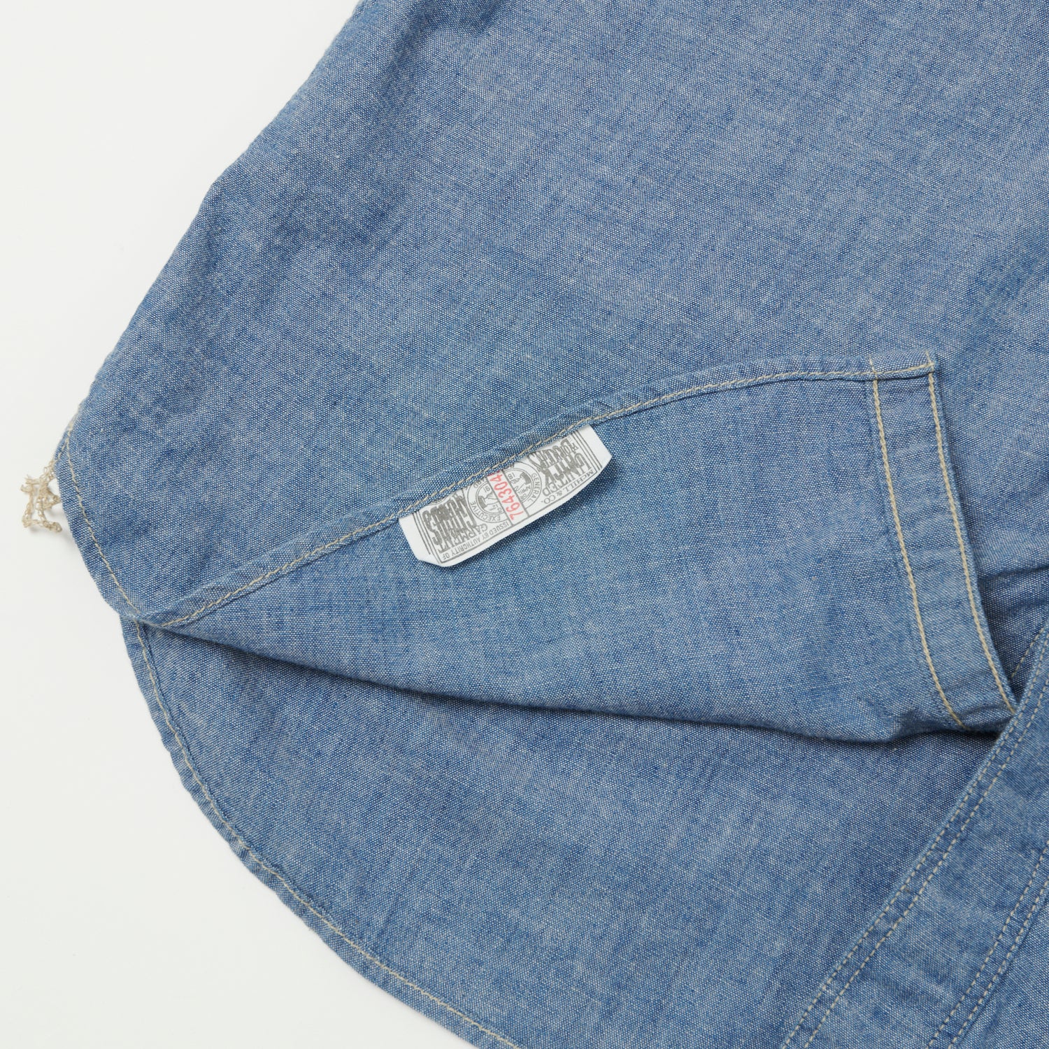 TOYS McCOY Short Sleeve Chambray Work Shirt - Blue