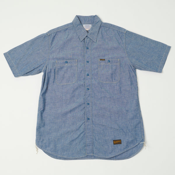 TOYS McCOY TMS2305 SS Chambray Work Shirt - Blue