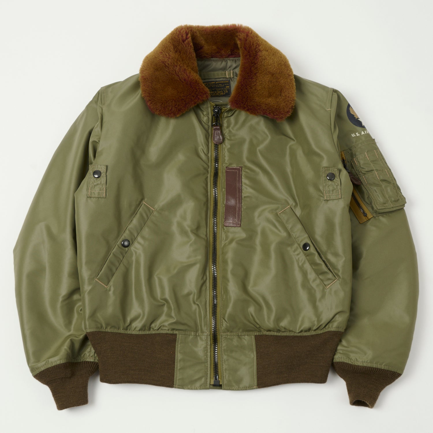 TOYS McCOY 'Type B-15C' Nylon Flight Jacket - Olive – SON OF A STAG