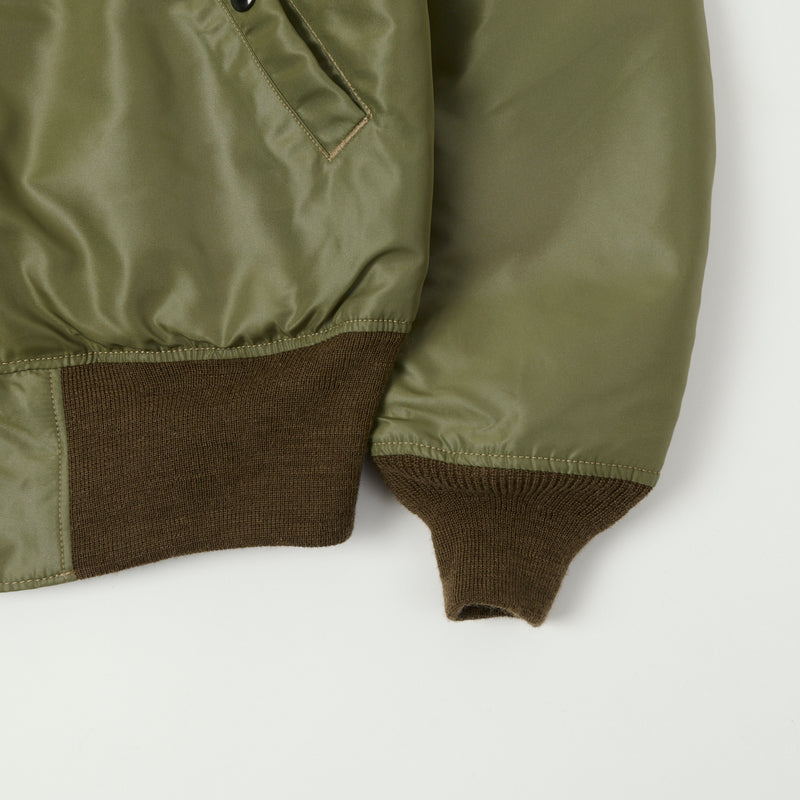TOYS McCOY 'Type B-15C' Nylon Flight Jacket - Olive