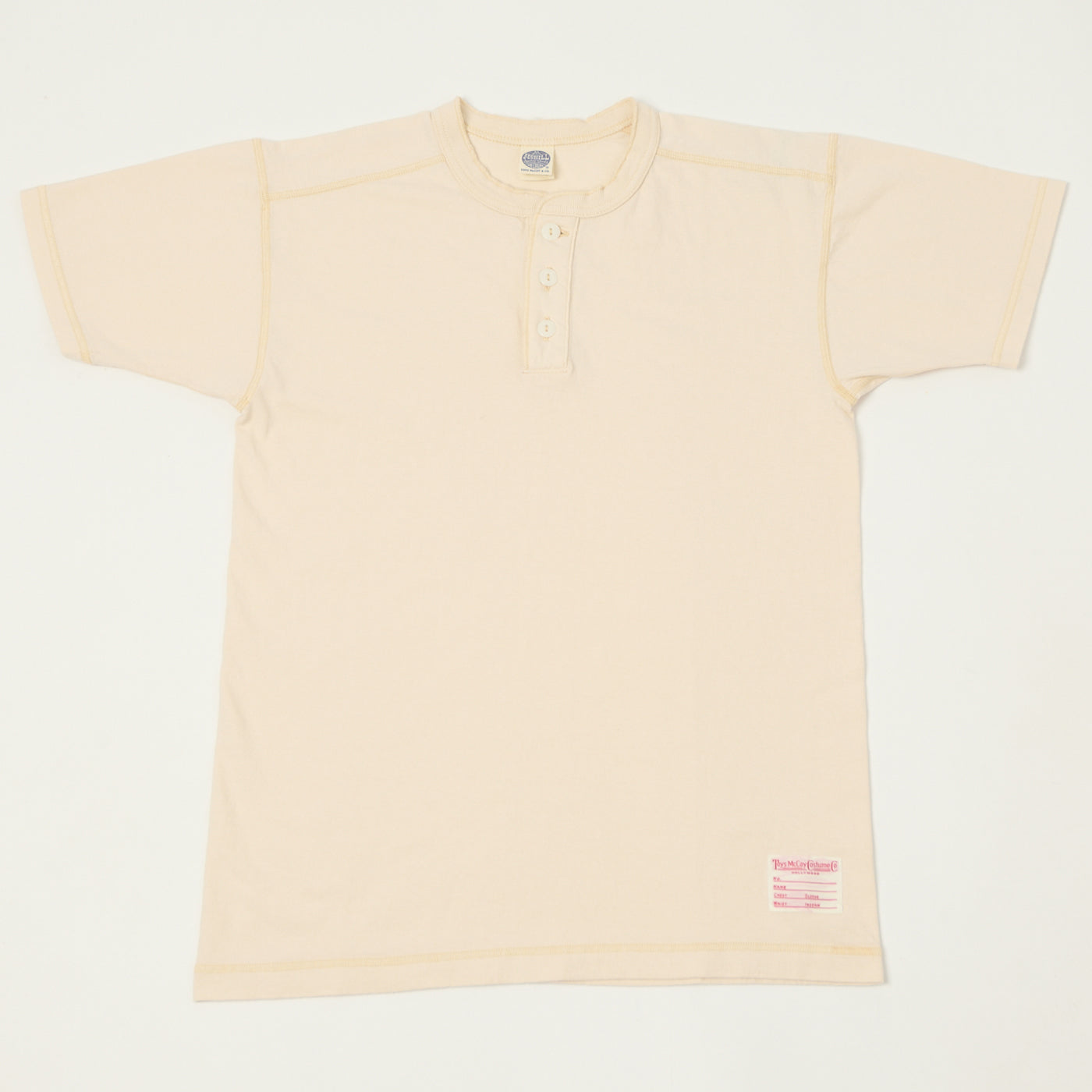 TOYS McCOY Union Henley T-Shirt - Natural