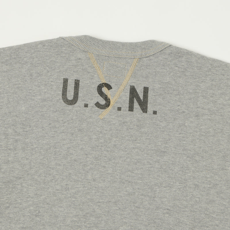 TOYS McCOY USN Print Sweatshirt - Grey