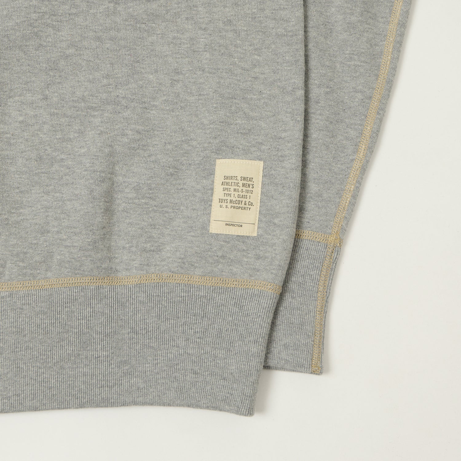 TOYS McCOY U.S.N Print Sweatshirt - Grey