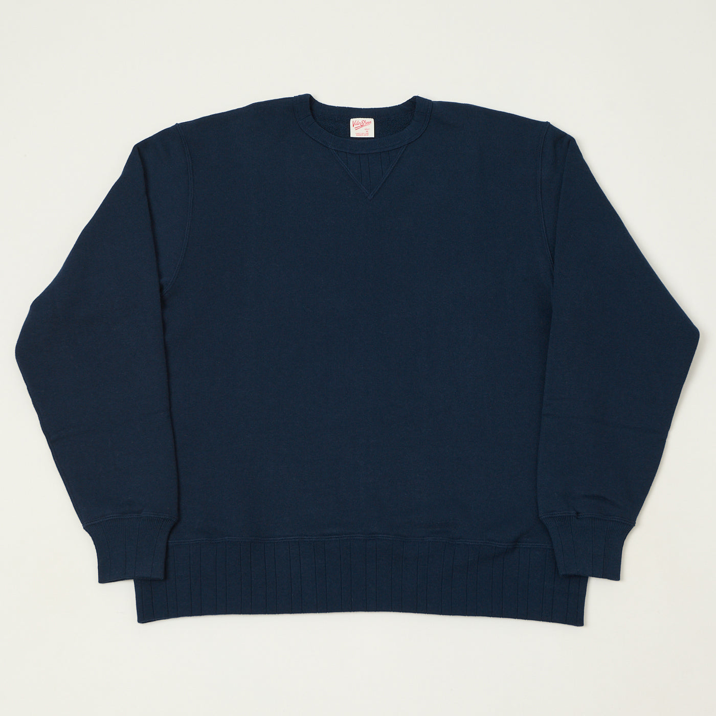 Velva Sheen Loopwheel Crew Sweat - Navy