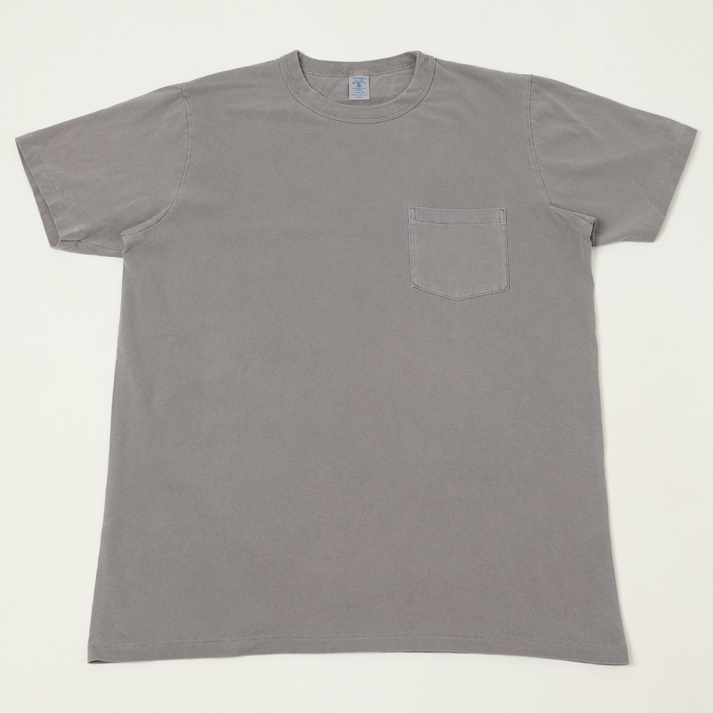 Velva Sheen Pigment Dyed Pocket T-Shirt - Grey