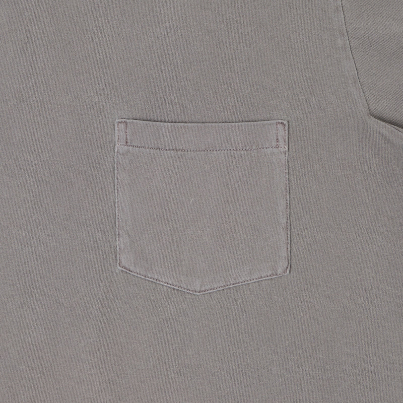 Velva Sheen Pigment Dyed Pocket T-Shirt - Grey