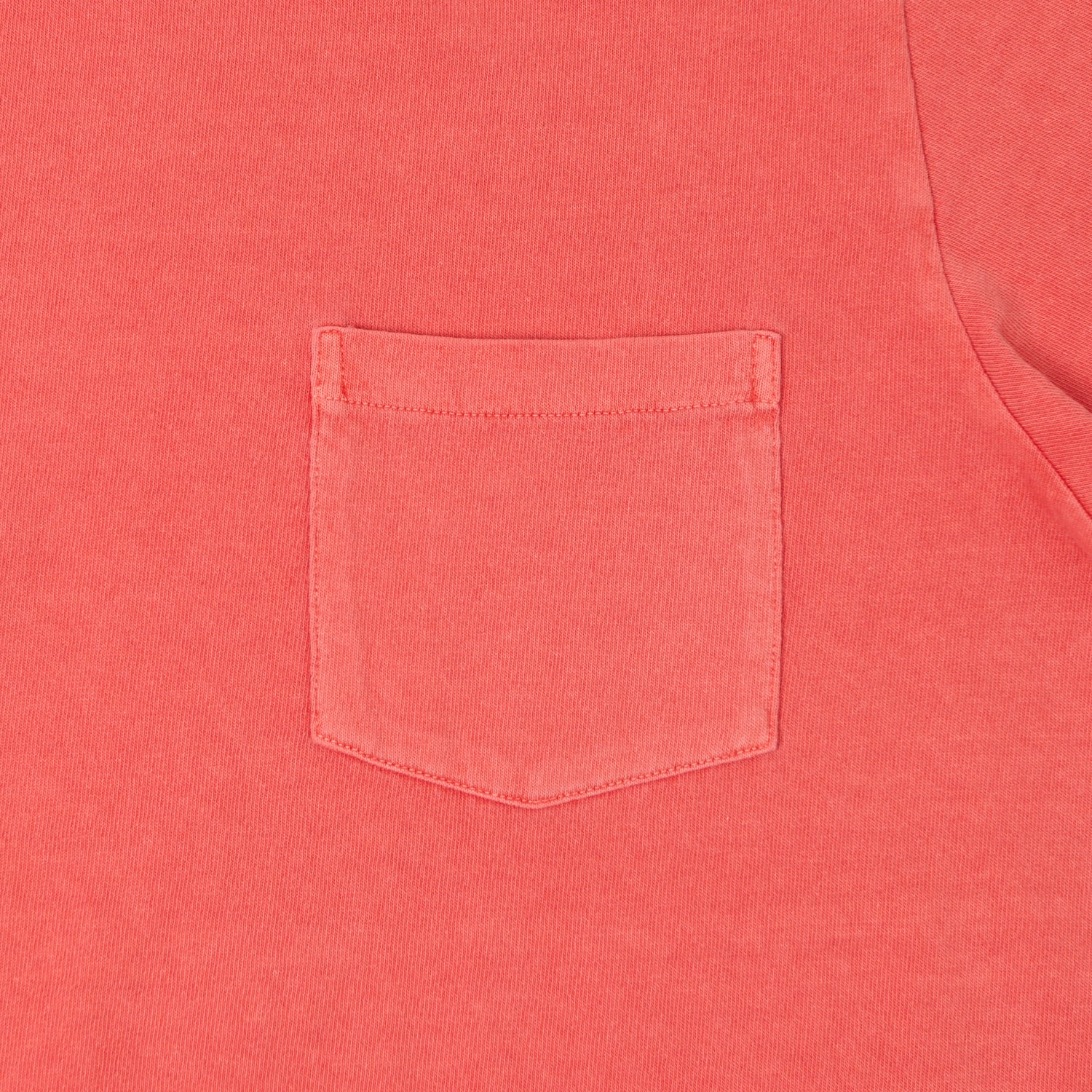 Velva Sheen Pigment Dyed Pocket T-Shirt - Coral