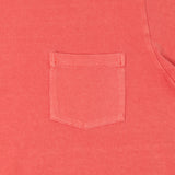 Velva Sheen Pigment Dyed Pocket T-Shirt - Coral
