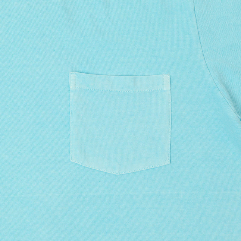Velva Sheen Pigment Dyed Pocket T-Shirt - Teal