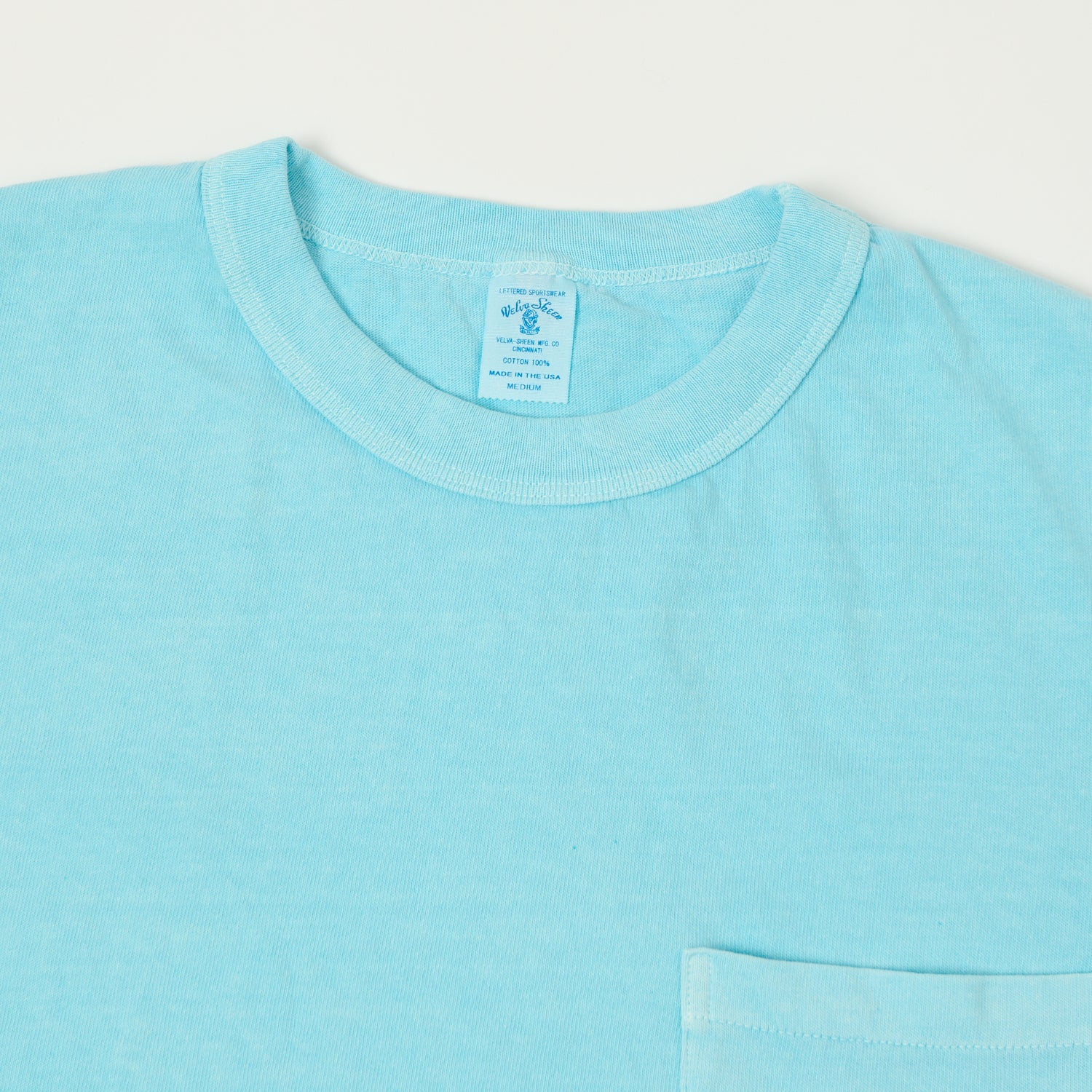 Velva Sheen Pigment Dyed Pocket T-Shirt - Teal – SON OF A STAG