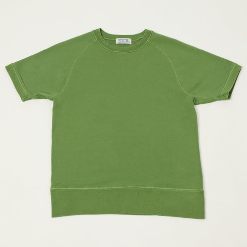 Velva Sheen Short Freedom Sleeve Sweat - Grass Green