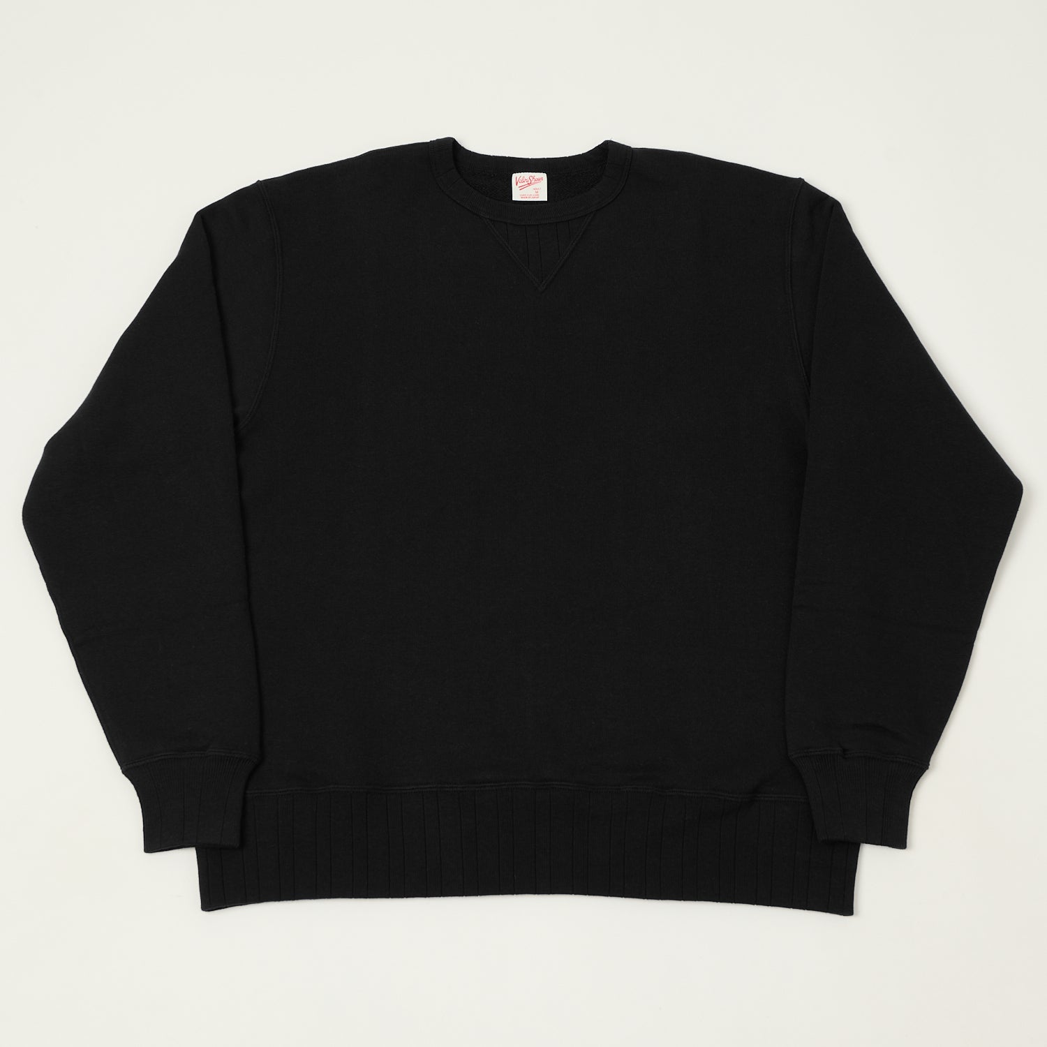 Velva Sheen Loopwheel Crew Sweat - Black