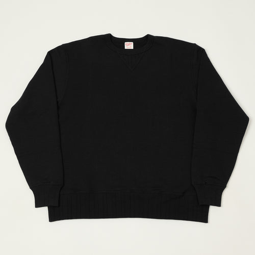 Velva Sheen Loopwheel Crew Sweat - Black