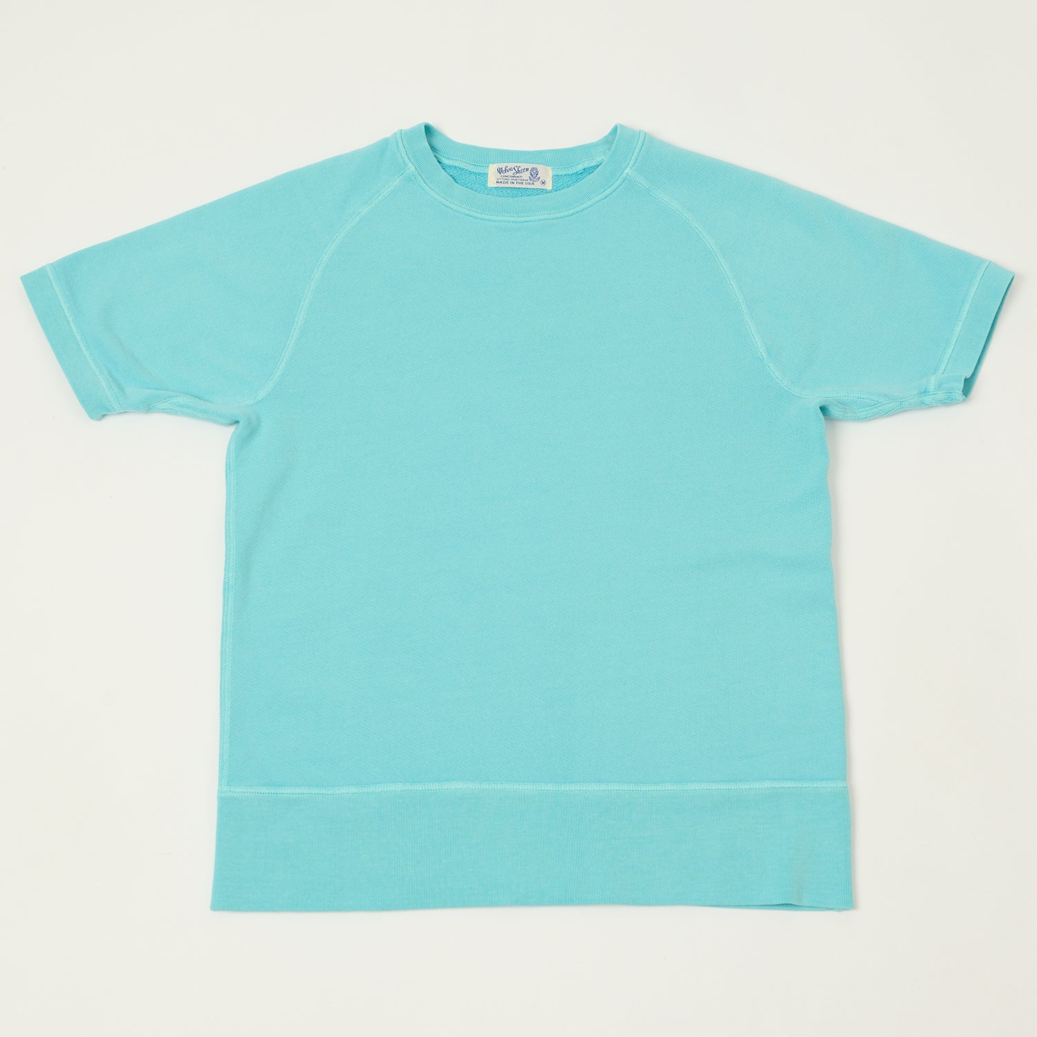 Velva Sheen Short Freedom Sleeve Sweat - Teal