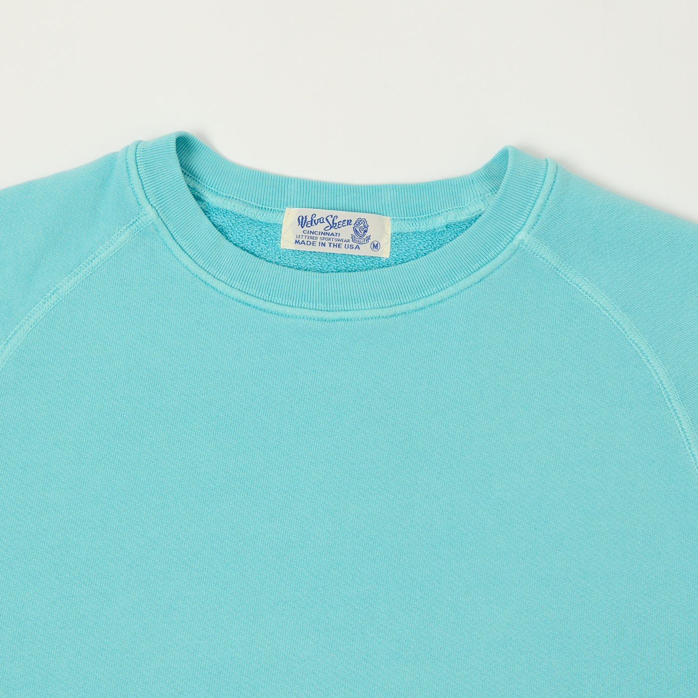 Velva Sheen Short Freedom Sleeve Sweat - Teal