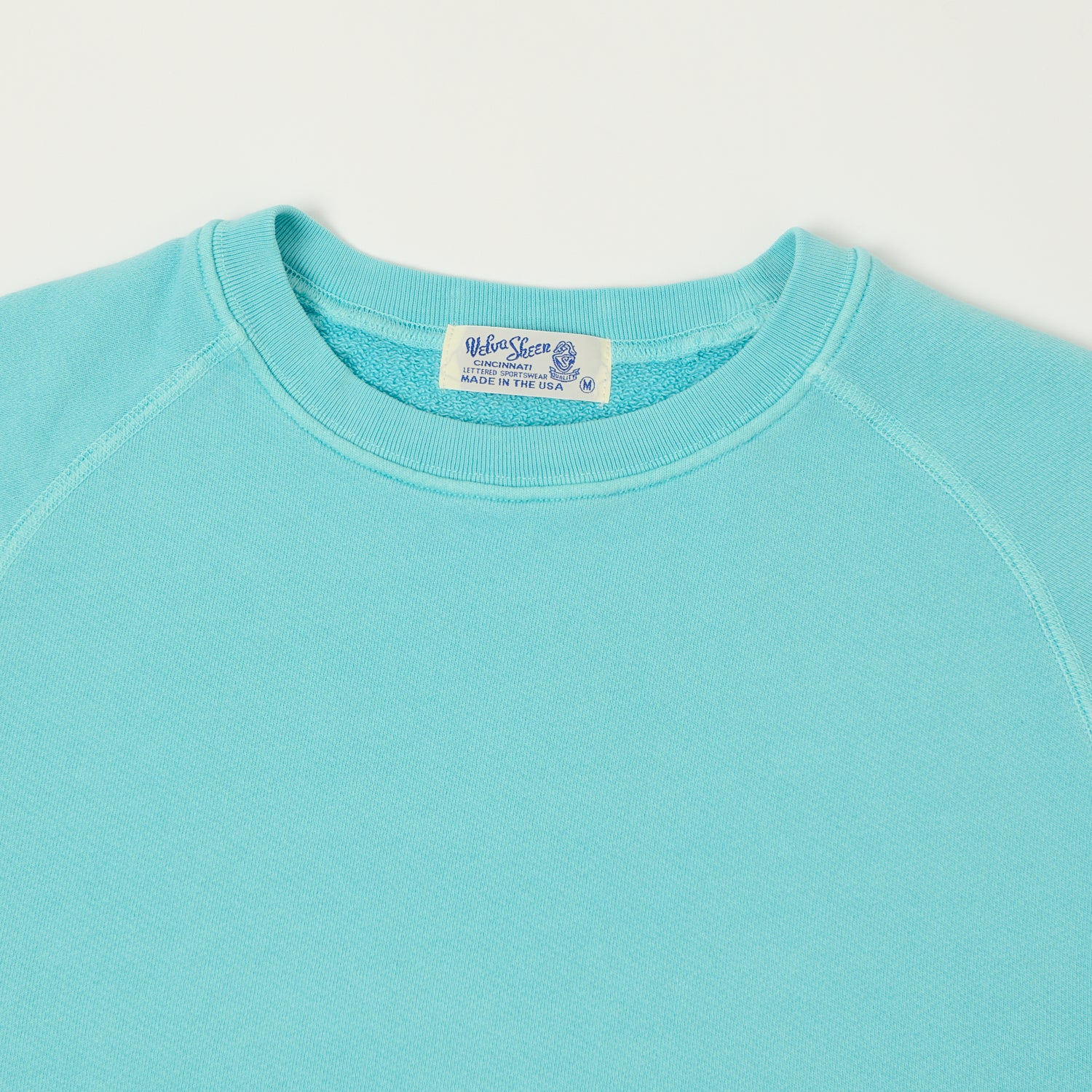 Velva Sheen Short Freedom Sleeve Sweat - Teal