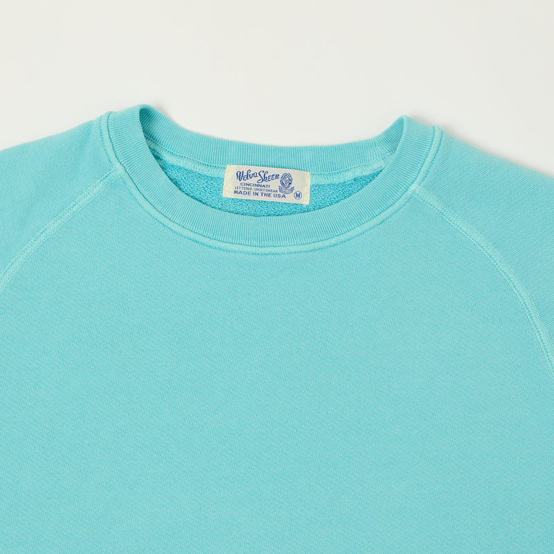 Velva Sheen Short Freedom Sleeve Sweat - Teal
