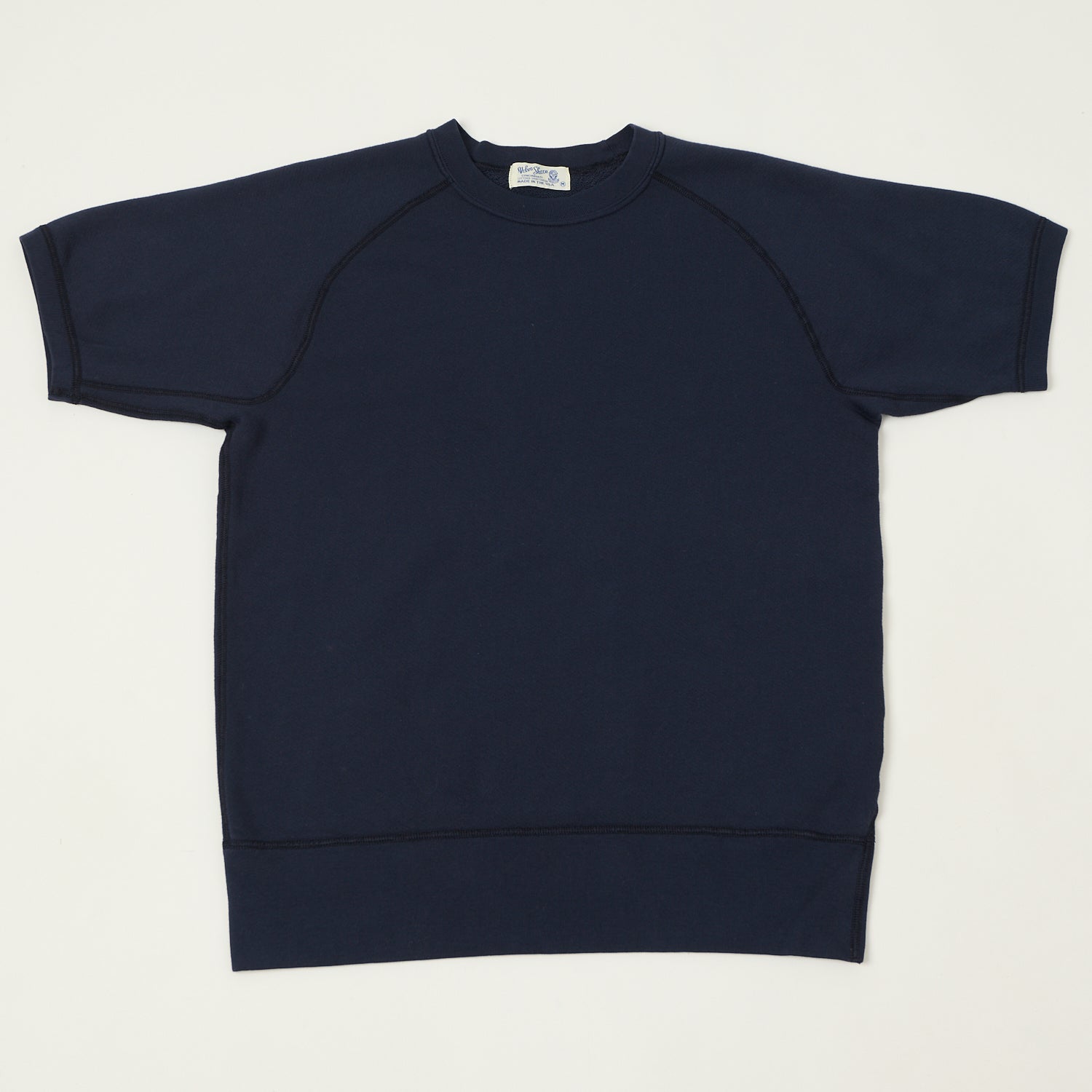 Velva Sheen Short Freedom Sleeve Sweat - Navy