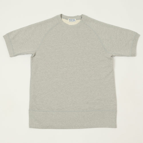 Velva Sheen Short Freedom Sleeve Sweat - Heather Grey