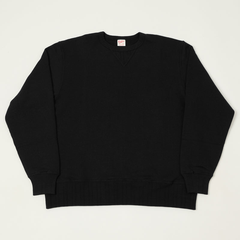 Velva Sheen Loopwheel Crew Sweat - Black