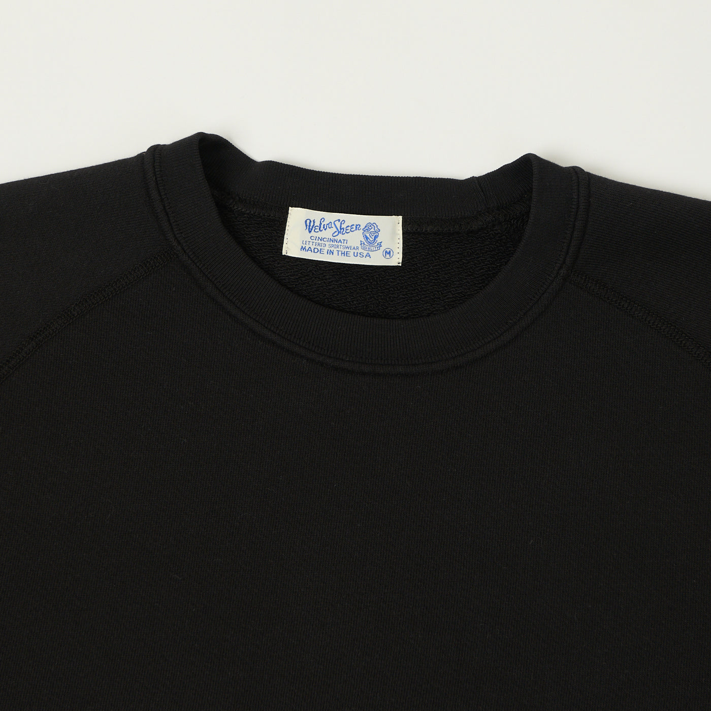 Velva Sheen Short Freedom Sleeve Sweat - Black