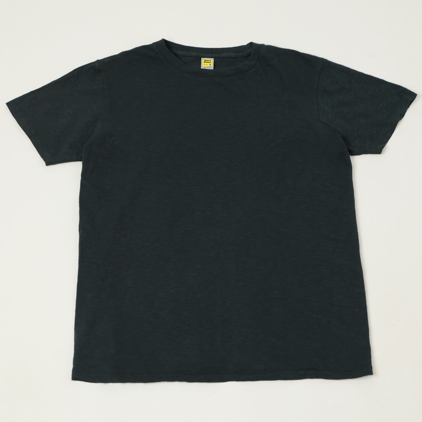Velva Sheen Rolled Crew Neck T-Shirt - Black