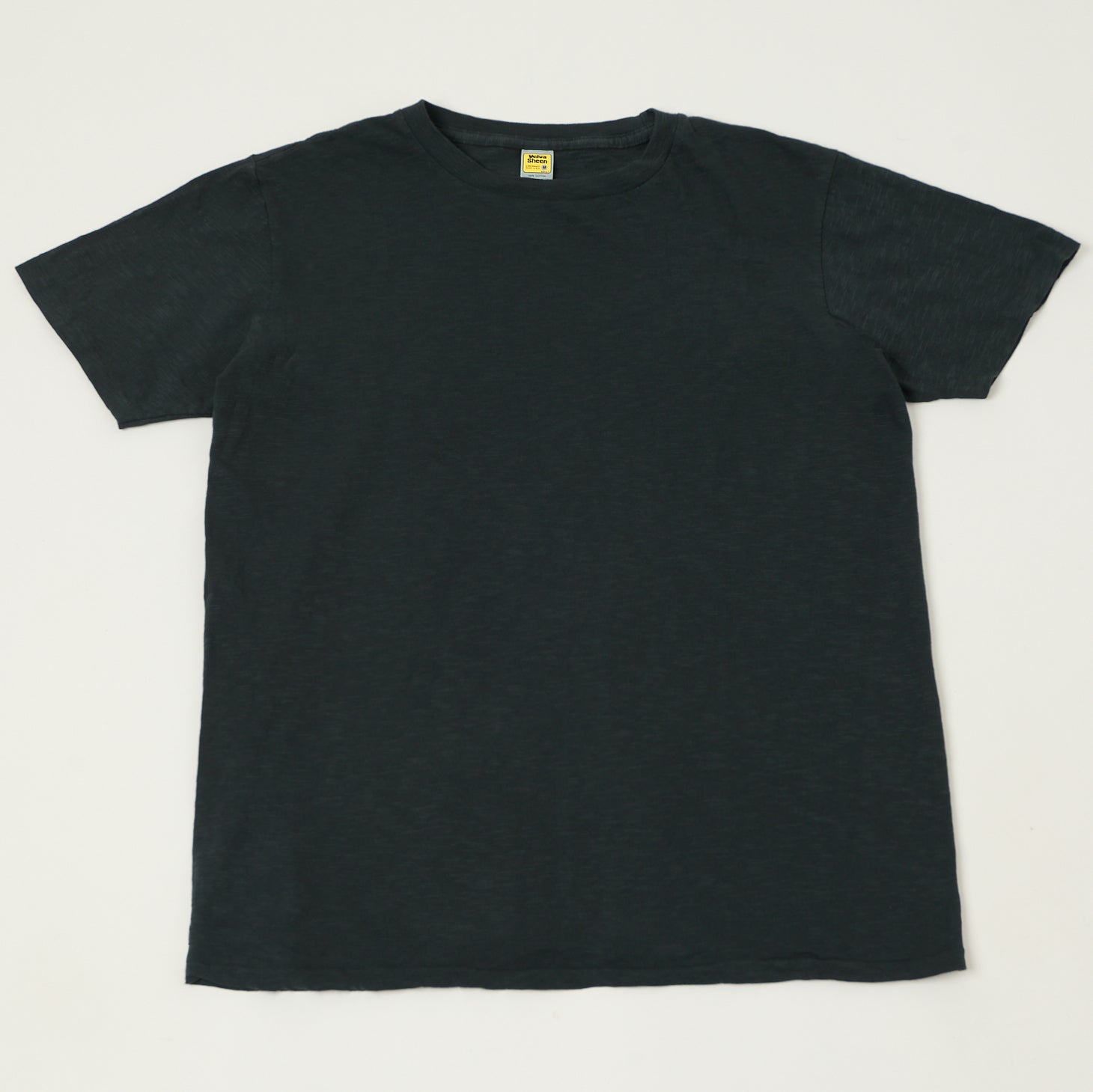 Velva Sheen Rolled Crew Neck T-Shirt - Black
