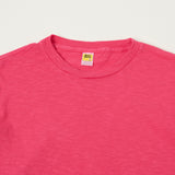 Velva Sheen Rolled Crew Neck T-Shirt - Pink