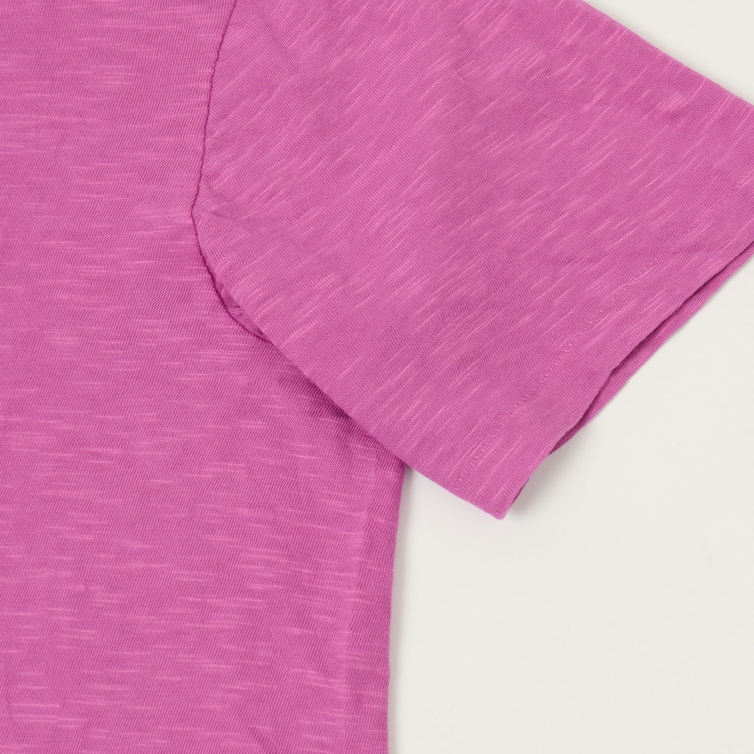 Velva Sheen Rolled Crew Neck T-Shirt - Purple