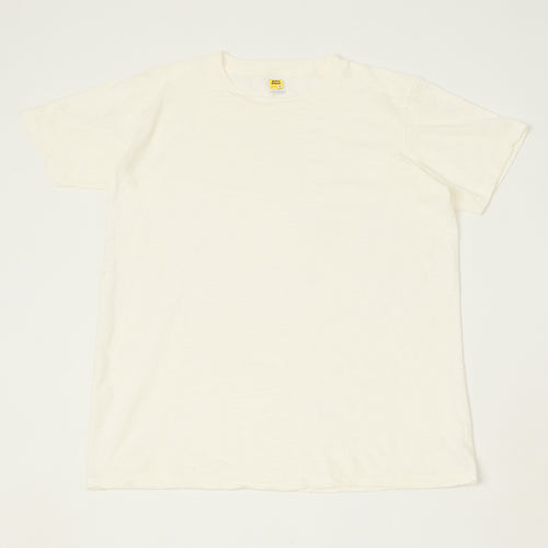 Velva Sheen Rolled Crew Neck T-Shirt - White