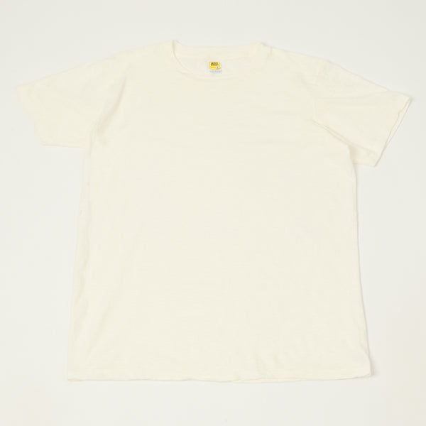 Velva Sheen Rolled Crew Neck T-Shirt - White