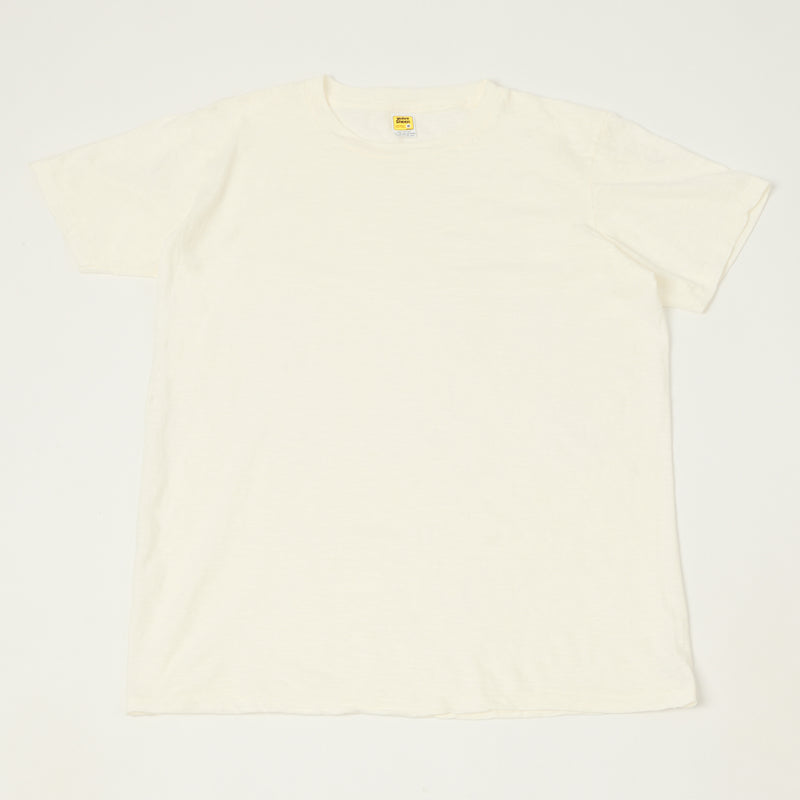 Velva Sheen Rolled Crew Neck T-Shirt - White