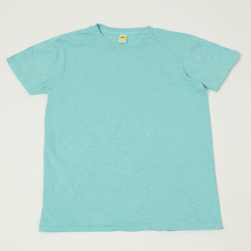 Velva Sheen Rolled Crew Neck T-Shirt - Teal