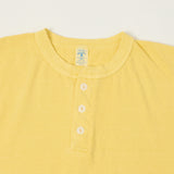Velva Sheen Pigment Dyed Henley - Yellow