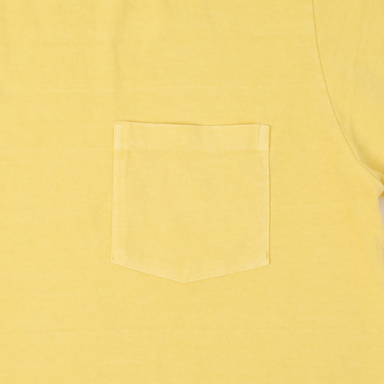 Velva Sheen Pigment Dyed Pocket T-Shirt - Yellow