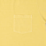 Velva Sheen Pigment Dyed Pocket T-Shirt - Yellow