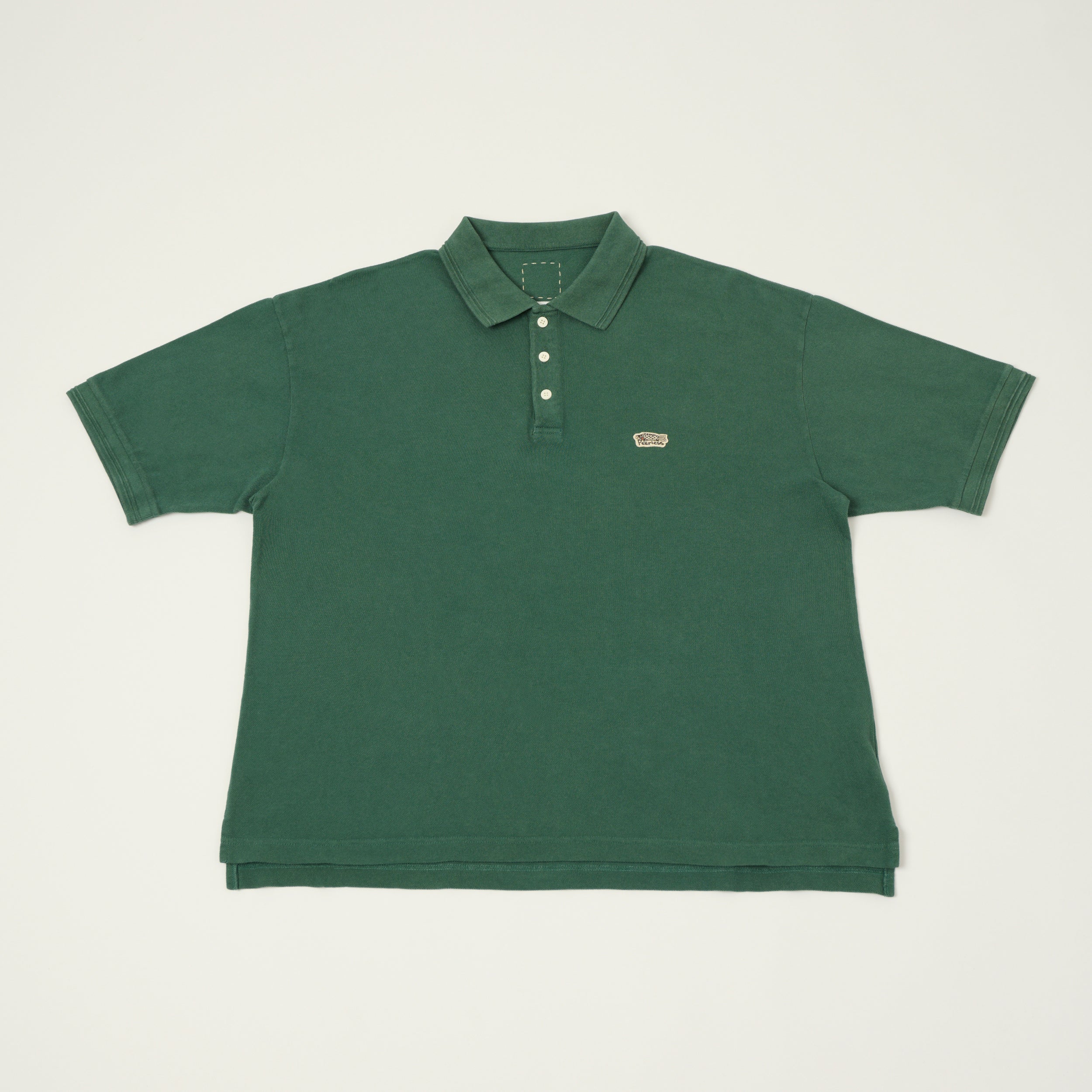 visvim 'Mondo Weller' Pique Polo Shirt - DMGD Green