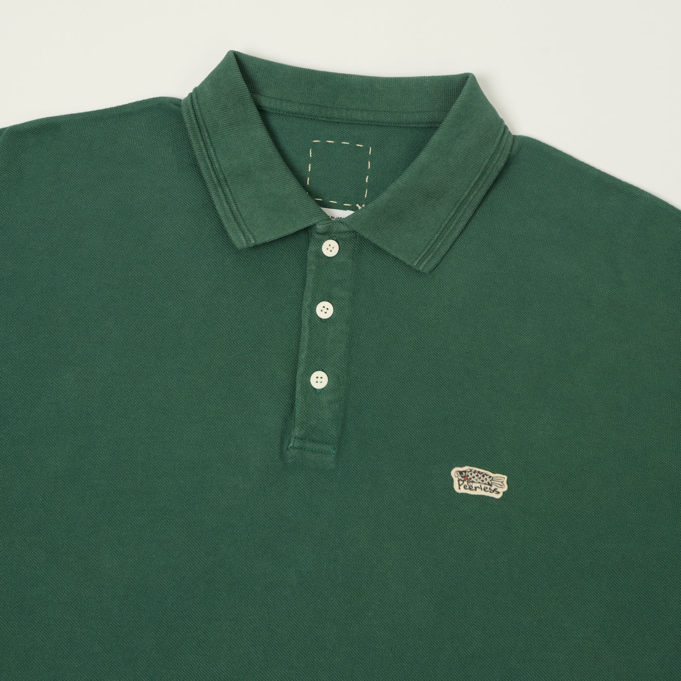 visvim 'Mondo Weller' Pique Polo Shirt - DMGD Green