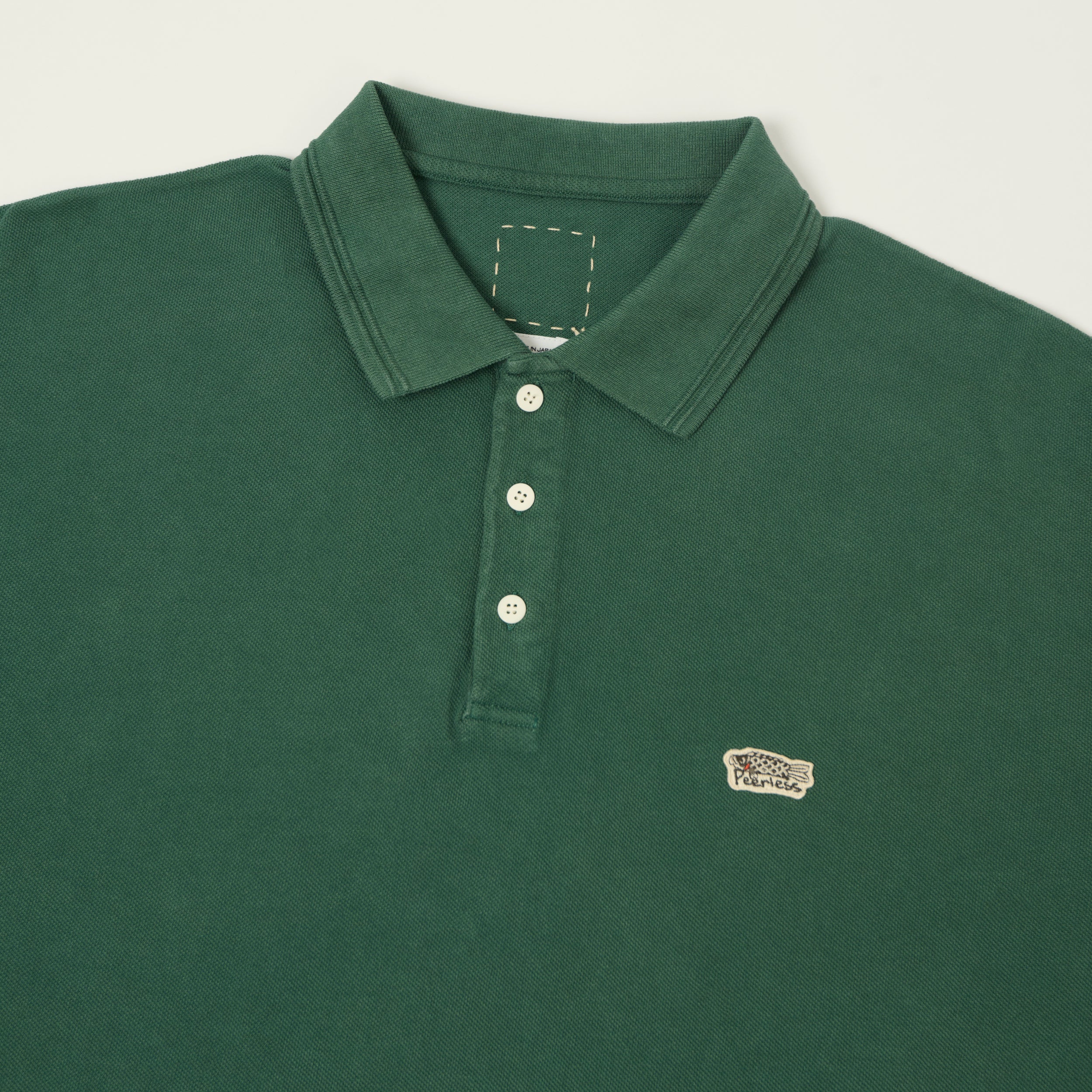 visvim 'Mondo Weller' Pique Polo Shirt - DMGD Green