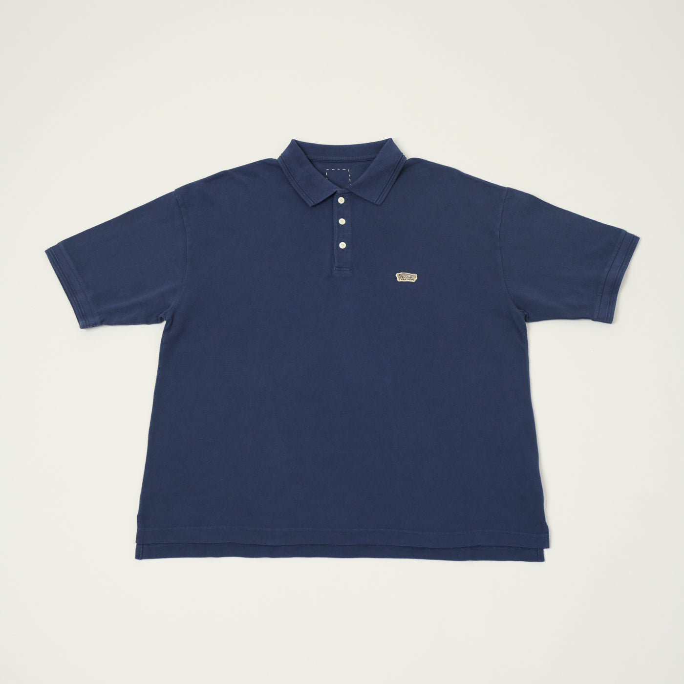 visvim 'Mondo Weller' Pique Polo Shirt - DMGD Navy