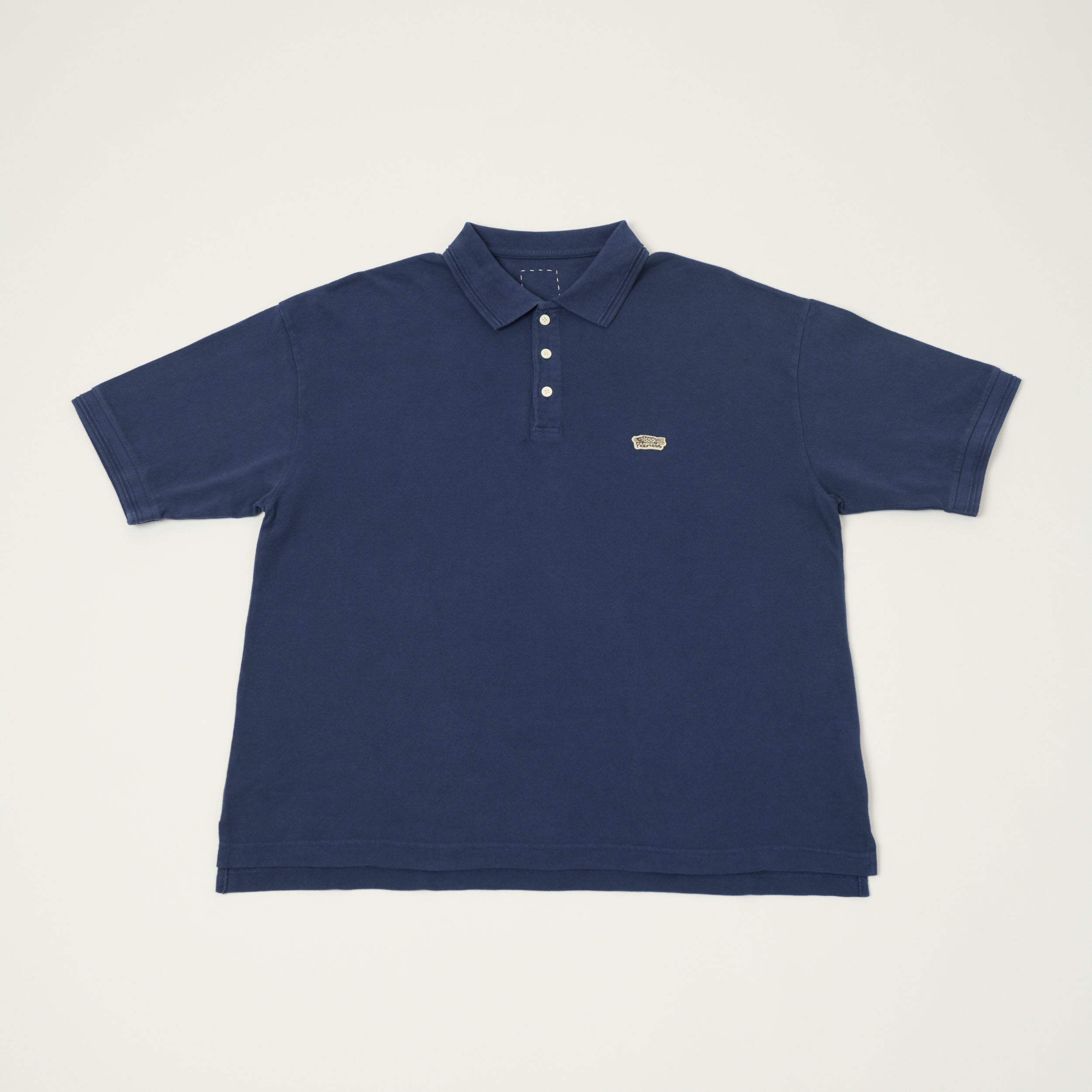 visvim 'Mondo Weller' Pique Polo Shirt - DMGD Navy